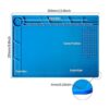 Kaisiking Alfombrilla de silicona para soldar alfombrilla