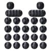 OHill Juego de 24 soportes adhesivos para cables de color_1