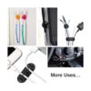 OHill Juego de 24 soportes adhesivos para cables de color_3