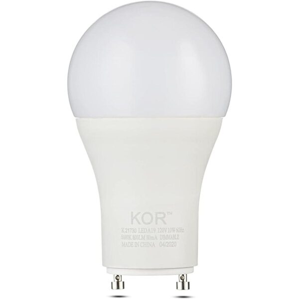 Paquete de 4 bombillas LED GU24 forma A19 9.5 W
