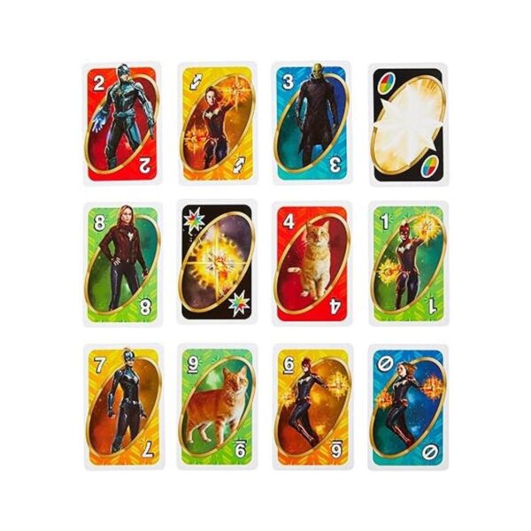 Juego de cartas para niños y familiares de UNO Avengers_3
