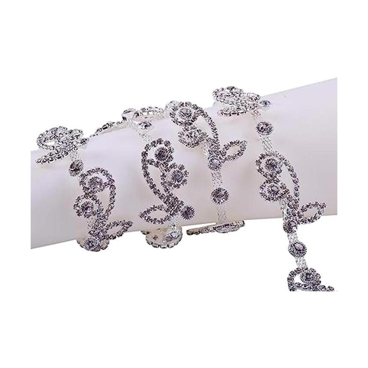 KAOYOO Cadena de diamantes de imitación de cristal en