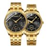Reloj de pulsera para parejas reloj dorado para hombres y_1