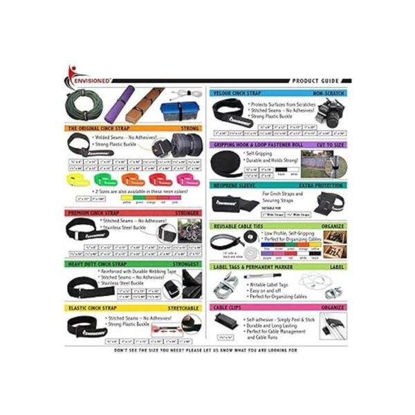 ENVISIONED Correas de velcro reutilizables