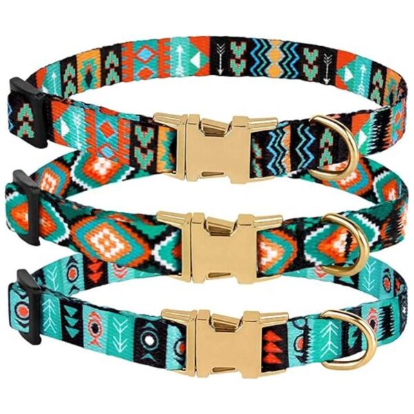 CollarDirect Collar de perro de nailon con hebilla tribal