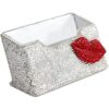 Bestbling Bling Tarjetero de acero inoxidable con_1