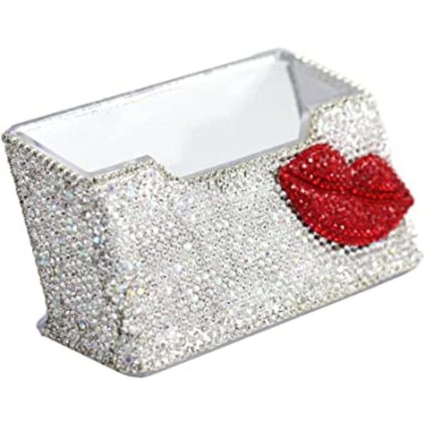 Bestbling Bling Tarjetero de acero inoxidable con_1