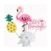 Flamingo Juego de 15 palillos de centro de mesa para_2