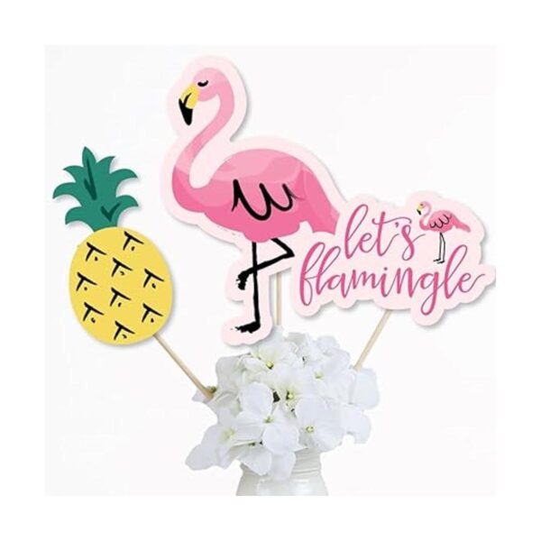 Flamingo Juego de 15 palillos de centro de mesa para_2