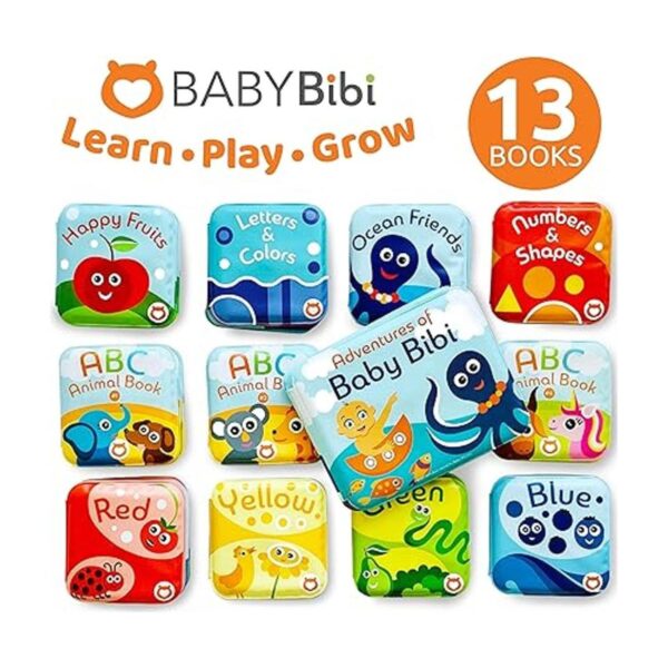 Juego de mega libros de baño para bebés paquete de 13_2