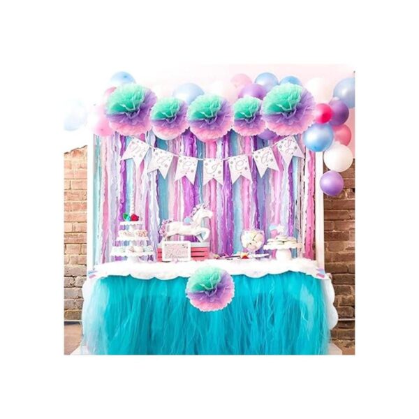 Fonder Mols Flores de papel de seda esponjoso pompones de