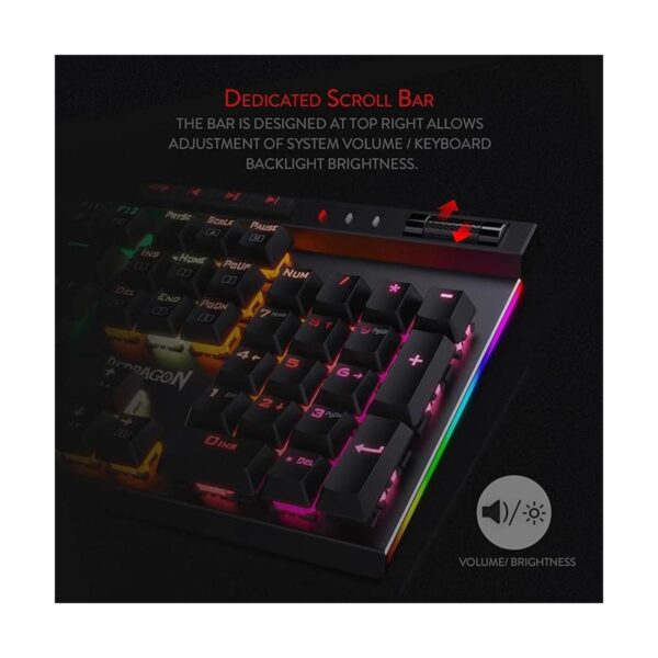 Redragon K580 VATA RGB LED retroiluminado teclado mecánico_5