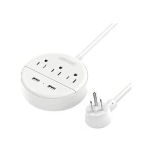 NTONPOWER Regleta de alimentación de enchufe plano con_1