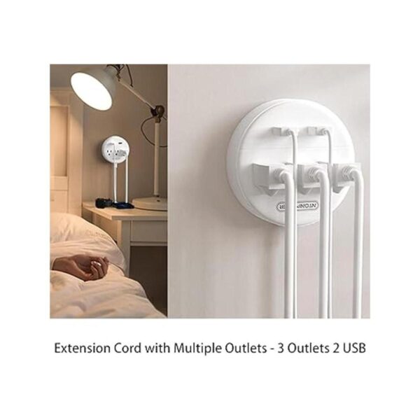 NTONPOWER Regleta de alimentación de enchufe plano con_2
