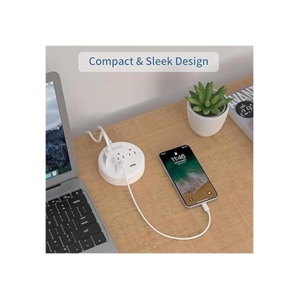 NTONPOWER Regleta de alimentación de enchufe plano con_6