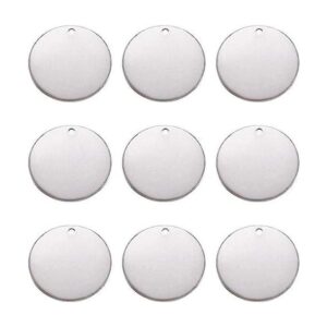 Pandahall 50 colgantes de acero inoxidable 304 en blanco_1