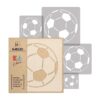 NAKLEO 5 plantillas de plástico reutilizables Balón de_1