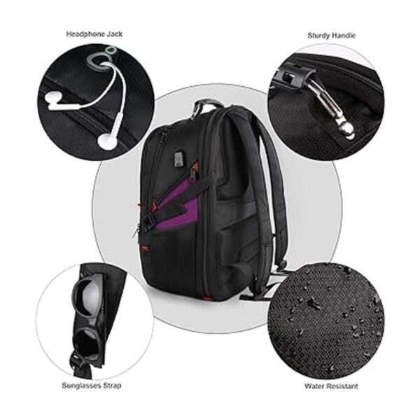 Mochila de viaje para laptop mochilas escolares grandes_5