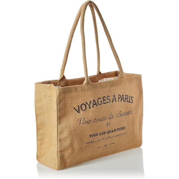 Bolsa KAF Home para ir al mercado de yute con asas_2