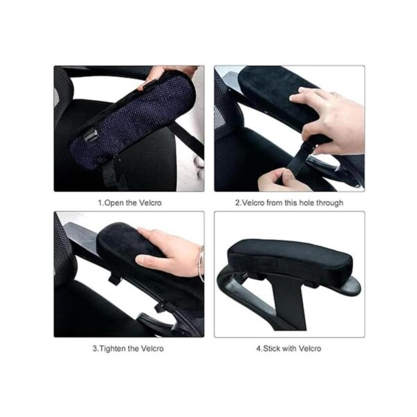 Pack de 2 fundas para reposabrazos de silla de oficina con_5