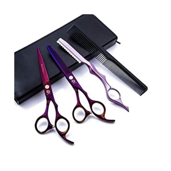 Juego de tijeras de corte de pelo morado de 6.0 pulgadas_1