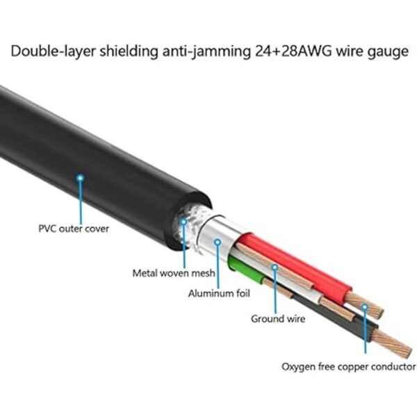 Cable de impresora NC XQIN USB 2.0 de 20 pies cable de_4