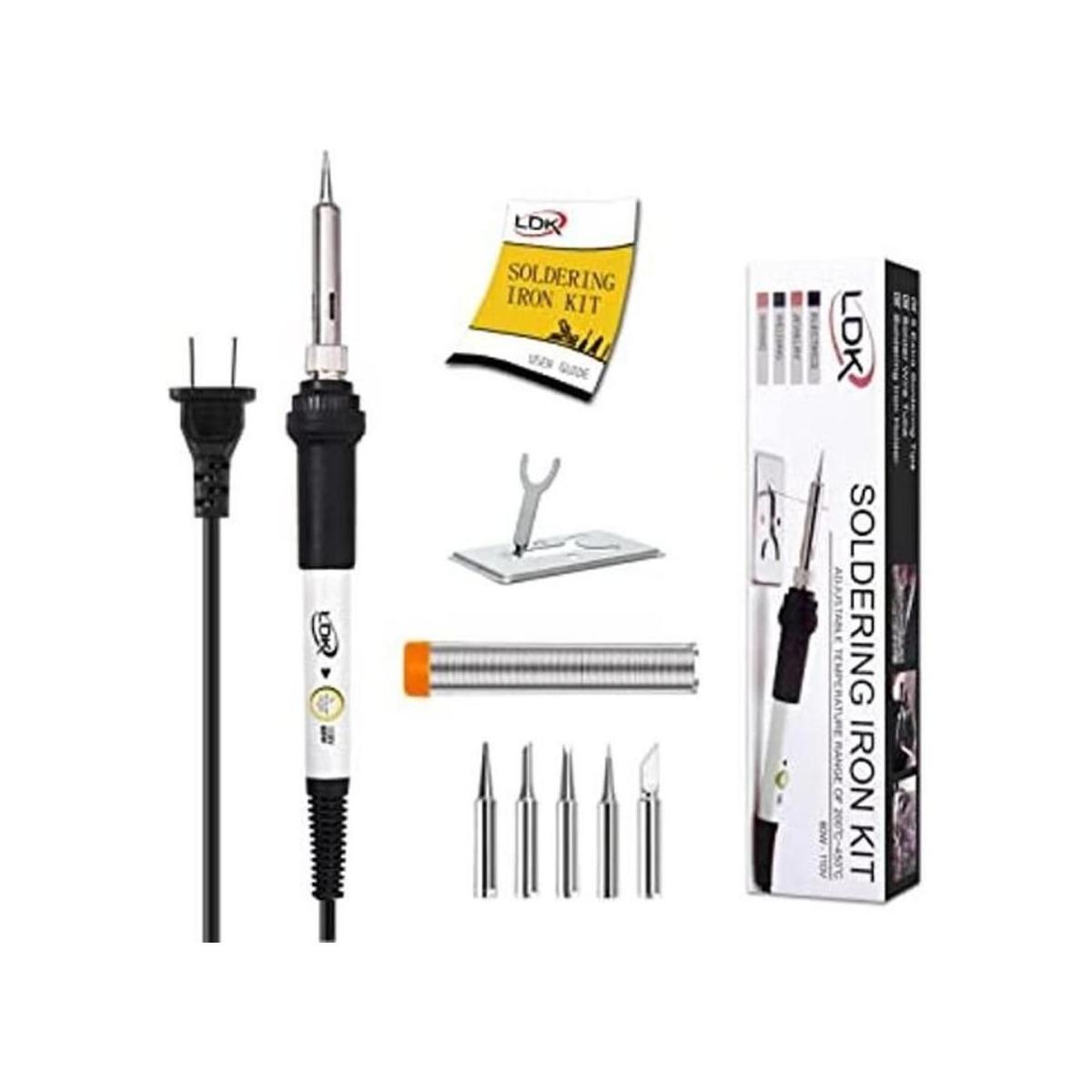 LDK Kit de soldador eléctrico de 60 W 110 V de temperatura