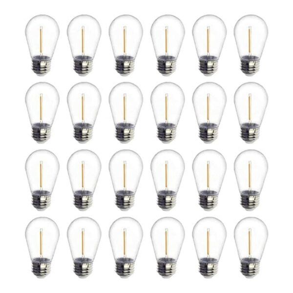 Paquete de 24 bombillas LED de 1 W con cadena de plástico_1