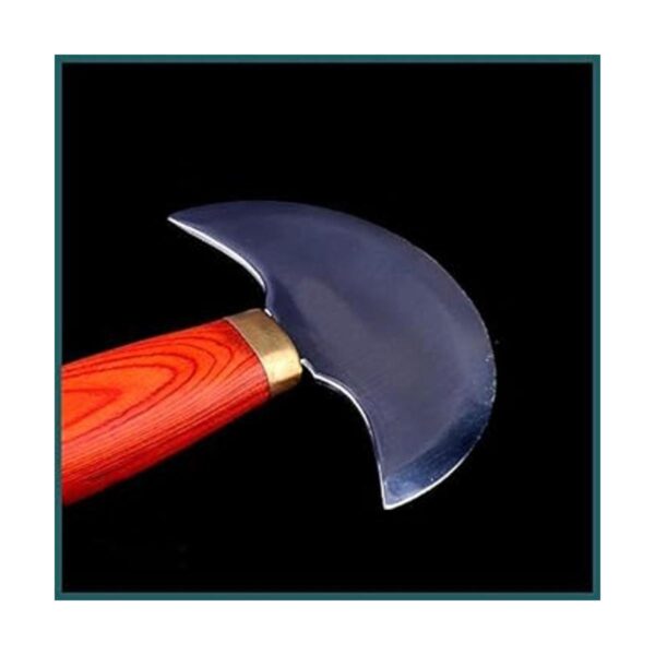 BANYOUR Cuchillo de cabeza redonda de cuero con mango de_3