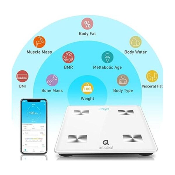 Báscula bluetooth báscula inteligente de grasa bmi_2