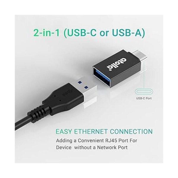 Hub USB 3.0 Ethernet con adaptador USB C 3 puertos USB_5