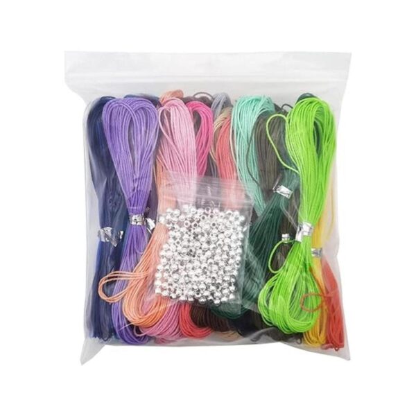 INSPIRELLE Cordón de poliéster encerado de 30 colores