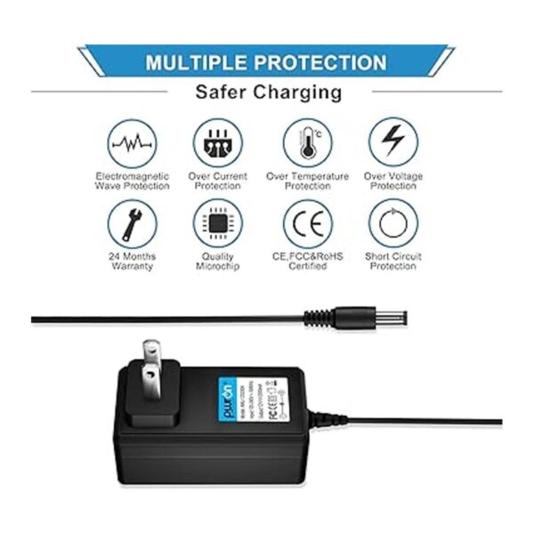 PwrON Adaptador de corriente continua de 12 V compatible_3