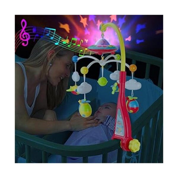 Mini Tudou Juguete musical para cuna de bebé con luces y_2