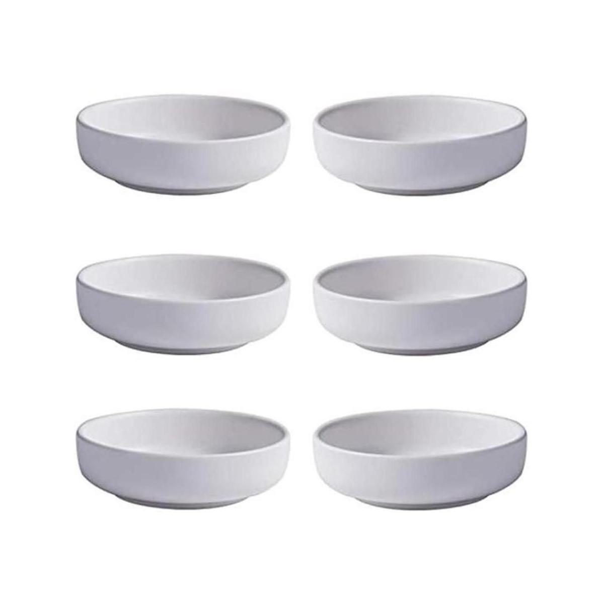 Colias Wing Juego de 6 platos de porcelana multiusos con