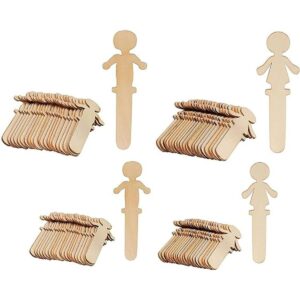 People Craft Sticks Paquete de 100 palos de madera con