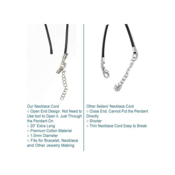Selizo 100 cuerdas para collar con cierre a granel para