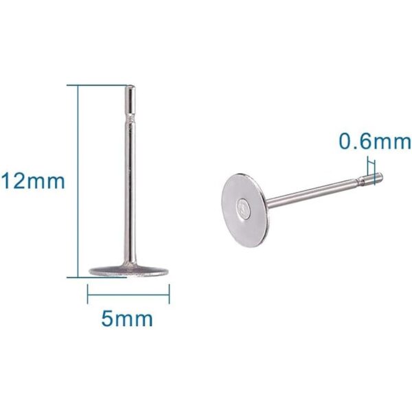 Craftdady 500 aretes de acero inoxidable de 0.197 in_4