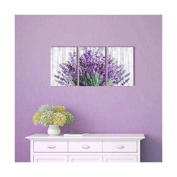 Decoración de pared de lavanda morada fotos para pared_2
