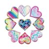 Qingxi Charm 18 parches bordados Spark Love Heart para