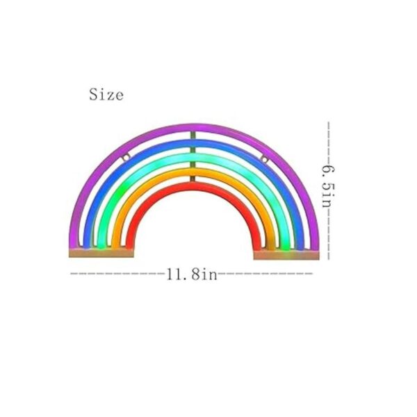 Miaro Letrero de neón arco iris luz nocturna de buena_2
