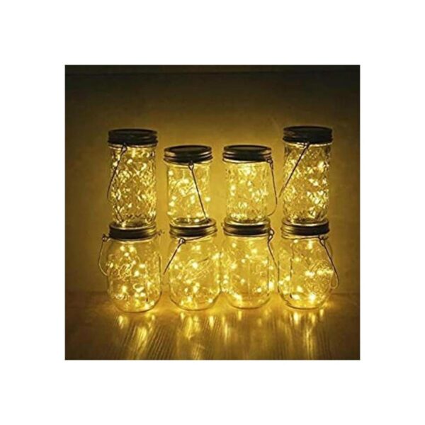 Miaro Paquete de 8 luces para tarro de masón 20 luces