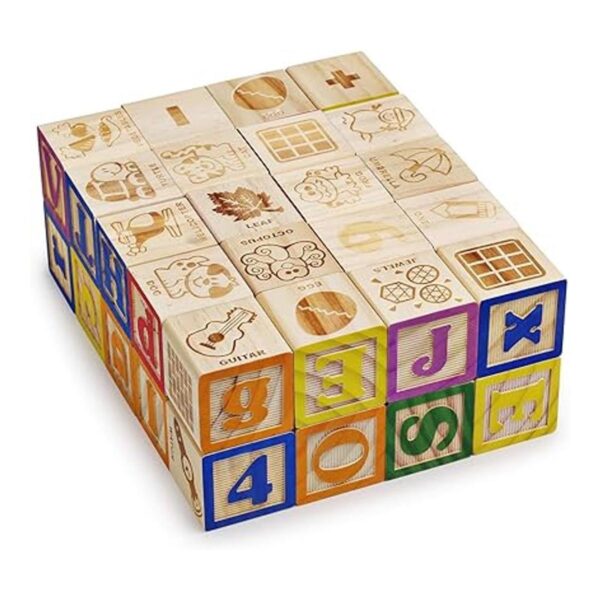 SainSmart Jr. Bloques ABC de madera 40 bloques apilables_6
