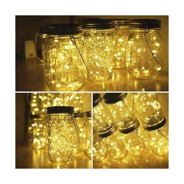 Miaro Paquete de 6 luces LED solares de color blanco_4