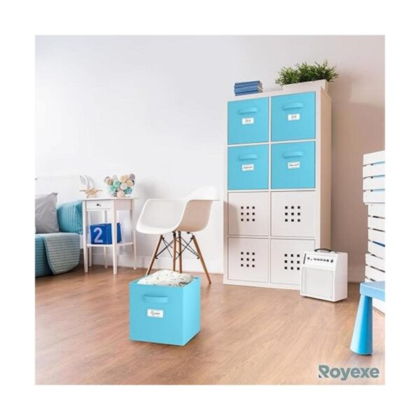 Royexe Cubos de almacenamiento de tela plegables con_2