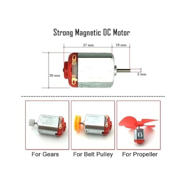 Juego de 6 motores de corriente continua mini motor_3