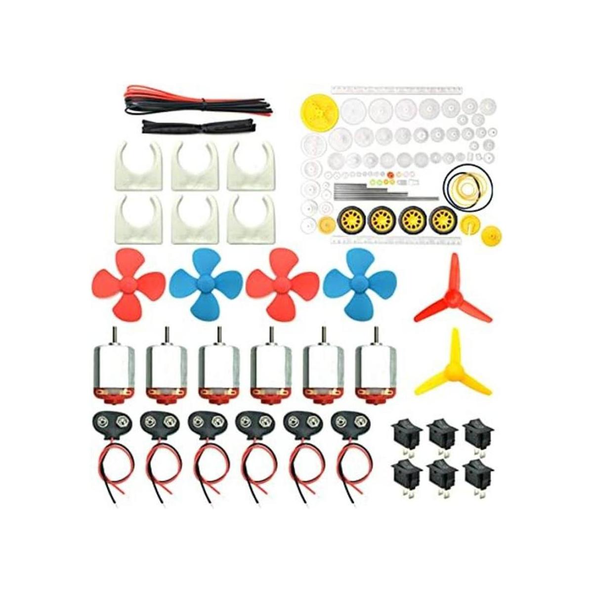 Juego de 6 motores de corriente continua mini motor