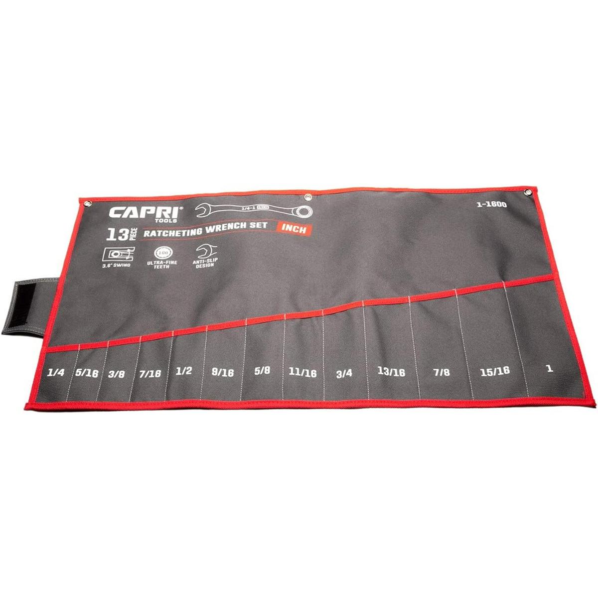 Capri Tools Bolsa enrollable para llaves SAE