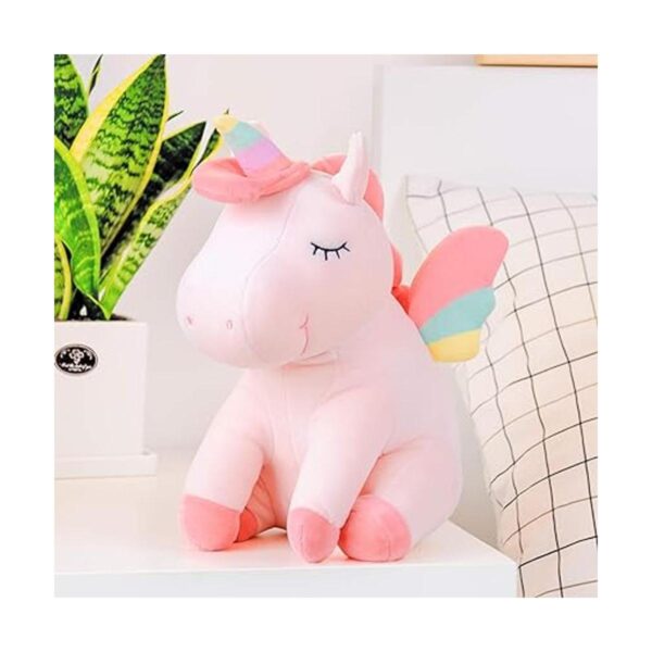 Lazada Peluche de unicornio con alas de arcoíris color_2