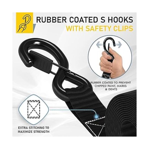 Augo Correas de trinquete resistentes y bucles suaves_3